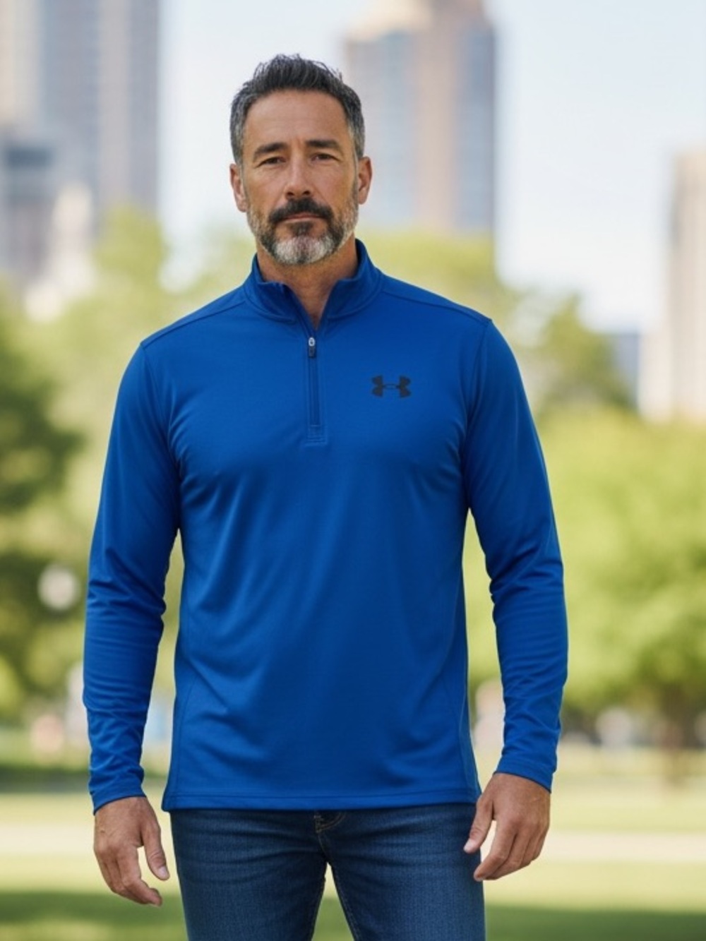 Under Armour Men's Blue Half-Zip Performance Pullover